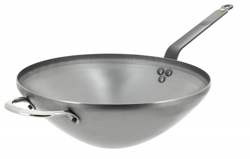 Сковорода Wok d=40 см. h=12,5 см. нерж. (индукция) с 2 ручками Mineral B De Buyer /1/3/