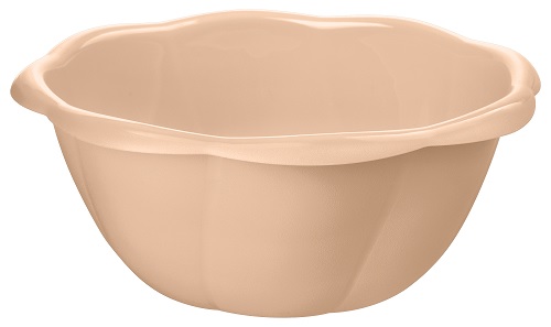 Миска 2,5 л. d=24 см. h=10 см. пластик цвет в ассорт. /1/20/