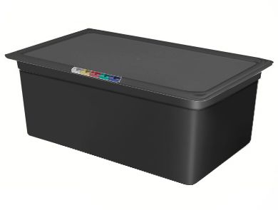 Гастроемкость 1/1 h=200 мм. 530*325 мм. 26,5 л. п/п черная /1/3/