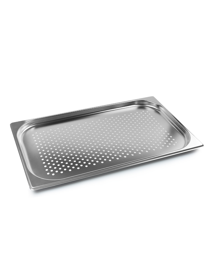 Гастроемкость 1/1 h= 20 мм. 2,5 л. нерж. перфорир. d=6 мм. MGsteel /1/6/