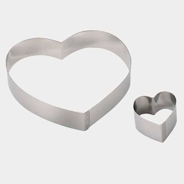 Форма кондитерская "Сердце" d=24 см. h=4 см. нерж. De Buyer /1/ АКЦИЯ