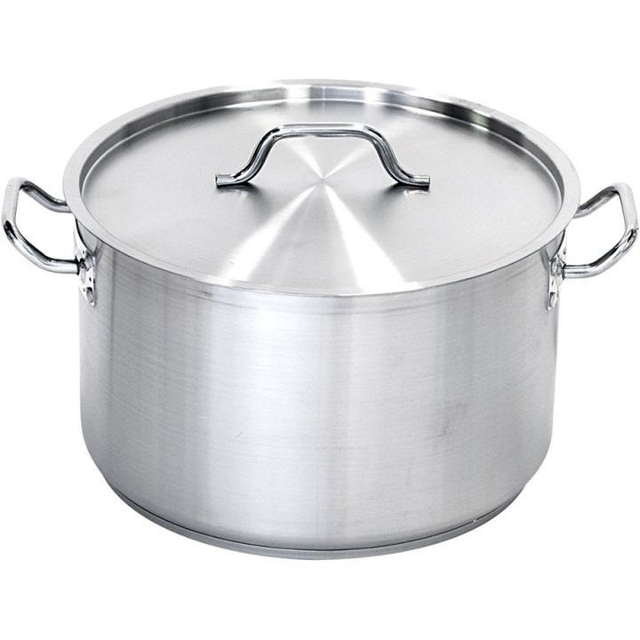 Кастрюля 2,0 л. нерж. d=18 см. h=8 см. тройное дно с крышк. (индукция) MGsteel /1/