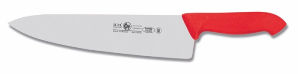 Нож поварской 300/430 мм. Шеф красный антибактер. ручка HoReCa Icel /1/6/