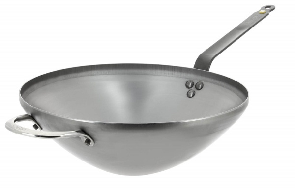 Сковорода Wok d=40 см. h=12,5 см. нерж. (индукция) с 2 ручками Mineral B De Buyer /1/3/