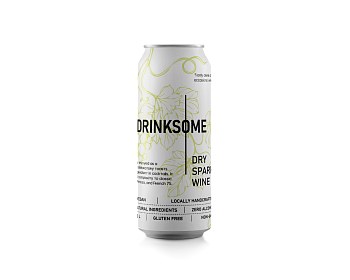 Напиток б/а газ. с соком Dry Sparkling Wine (Сухое игристое вино) ж.банка 0.33 л