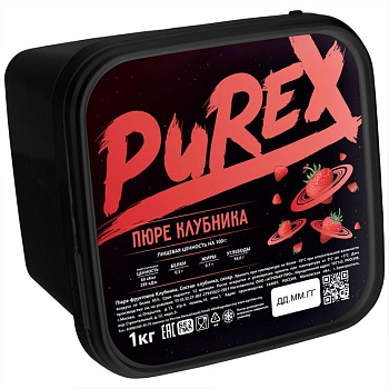 Пюре Клубника Purex 1кг.