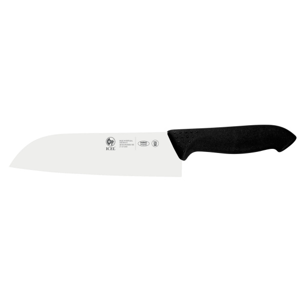 Нож японский Santoku 180/300 мм. черный HoReCa Icel /1/6/