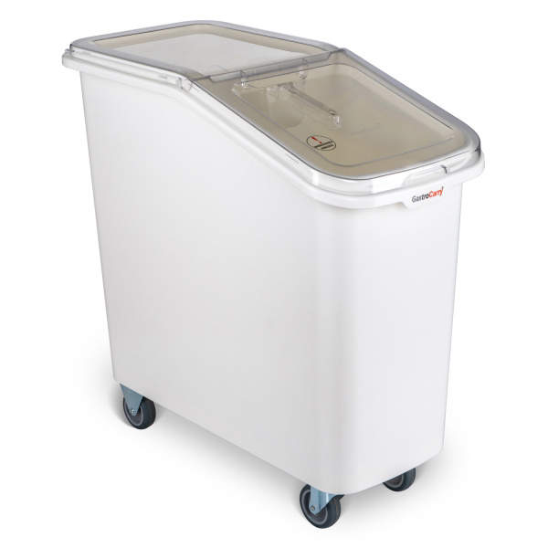 Контейнер для сыпучих продуктов 82 л 340*720*710 мм. (-40°C /+70°C) п/п на колесах, с совком, белый GP /1/4/