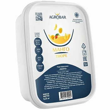 Пюре Манго 0,25 кг.