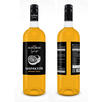 Сироп Маракуйя «AGROBAR»  (Passion Fruit Syrup), 1л