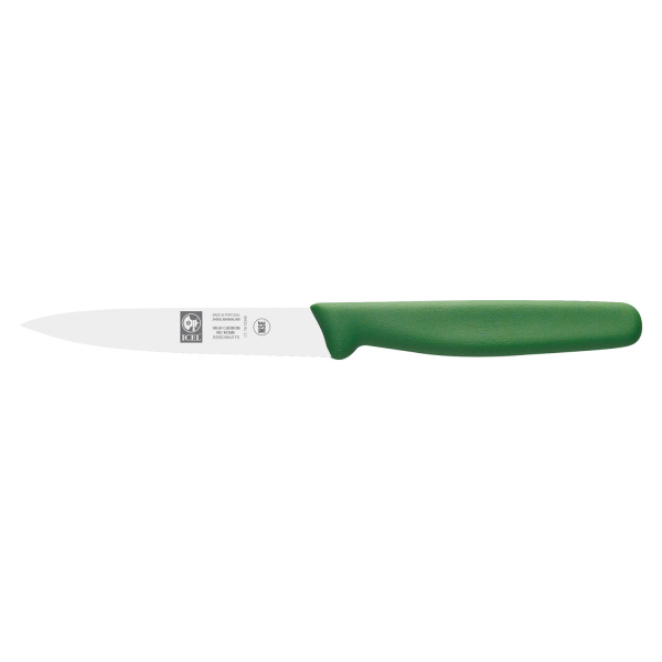 Нож для овощей 90/190 мм. зеленый Junior Icel /1/