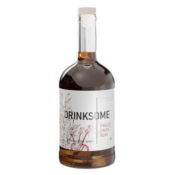Напиток б/а негаз. Pirate Dark Rum (Пиратский Тёмный Ром) стекло 0.7 л