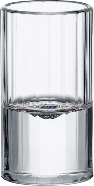 Стопка 25 мл. d=34 мм. h=64 мм. поликарбонат, прозрачн. Романс Bonna /1/6/